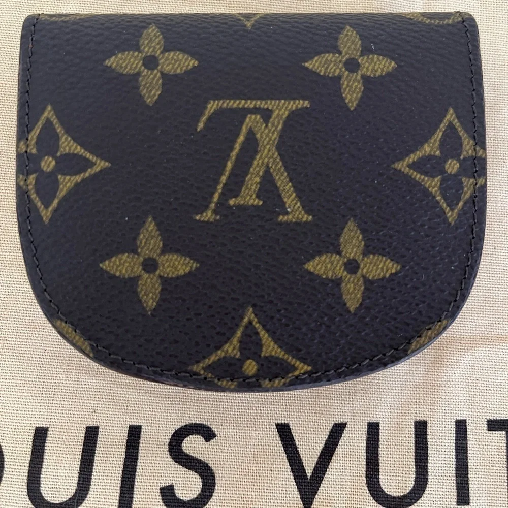 Vintage Louis Vuitton Monogram Coin Purse Wallet Porte Monnaie Gusset 1993